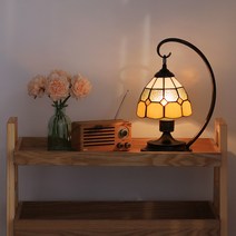 스테인글라스 C 빈티지스탠드, 레몬:LED 인치구 전구색