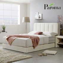 파로마 앤드리 투매트리스 침대 프레임만SS, 모카그레이