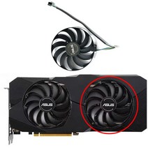 5700XT 2pcs T129215SU FDC10U12S9C 95mm DC 12V 0.50A 4Pin 5600XT 그래픽 카드 팬 Asus Radeon Rx Xt 듀, 05 1pcs FDC10U12S9-C