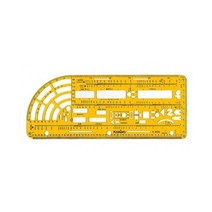 컷팅자 공학용 템플레이트 교통사고 조사용 정규/109x274mm1개-C2503, 본상품선택