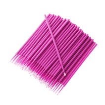 자동차도색 휠 복원 붓펜 카 페인트 100pcs 페인트 터치 업 브러쉬 일회용 치과 작은 팁 펜 유지 보 도구, 05 분홍색