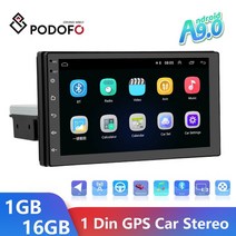 매립네비게이션 네비매립 매립형네비게이션 podofo 1din 라디오 자동차 gps 안드로이드 멀티미디어 플레이어 2.5d 유니버설 7quot 기아 폭스바겐 닛산 현대 기아용, 12led와 함께