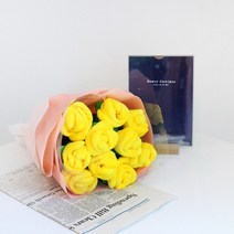 장미꽃 인형 꽃다발 3color 여자친구 기념일 여친 꽃 선물 데이트 고백 남친 생일 파티, 노란장미