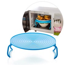 모나코올리브 전자레인지 2단 조리 트레이 전자렌지 받침대, 전자레인지 2단 플레이트, 1개