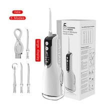 휴대용 구강세정기구강 세척기 USB C 타입 충전식 물 치실 휴대용 치과 워터픽 제트 300ml 치아, 06 S12 White