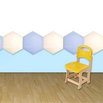 제일컴퍼니 디자인 벌집 벽쿠션 40x34.5x20cm 안전쿠션 어린이집, 스카이