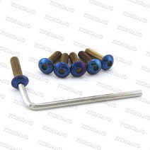 스티어링 핸들커버 혼즈 스티어링휠 ND 자동차 휠 혼 버튼과 탄된 티타늄 볼트는 많은 라운드 보스 키트, [05] Bolt-Round Head