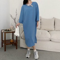 세라제이 루즈핏 슈퍼스타 넥포인트 롱원피스