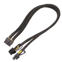 GPU PCIe 12핀 남성-2X 8핀(6+2) 남성 PCIExpress 그래픽 카드 전원 케이블 PSU 확장 분배기, 한개옵션0