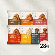 [바르닭]삼각주먹밥 5종 & 현미곤약밥바 2종 총 7종 28팩, 맛 선택:삼각주먹밥_닭갈비 28팩