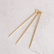 이젠 골드 칵테일픽, 1개, 원형볼