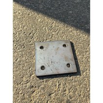 베이스판 철판 절단 9T 300x300(mm) (홀가공 25파이), 1개