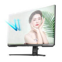 다크플래쉬 모니터 부착형 블루라이트 차단 보안필름 와일드 보안기 BLCM, BLCM-23.8W9, 1개
