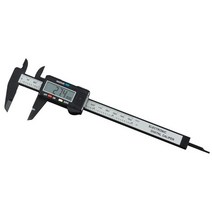 [캘리퍼스] 디지털 0-150mm 6 인치 lcd 전자 탄소 섬유 고도계 마이크로 미터, 240mm