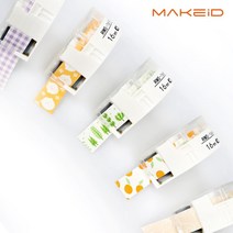 MAKEiD 라벨테이프 16mm 어린이집 호환 학교 카르티지 사무용품 오피스 기업용 유치원, RMS-16A6 비둘기