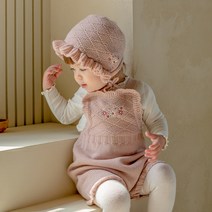 [해피프린스]프엔 니트 아기 오버롤