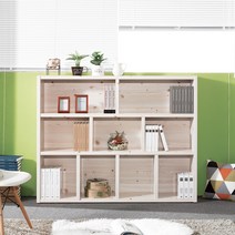 [인테리어 책장/실속구매1위] 파로마 달리 3단 와이드 낮은책장 1500, 삼나무