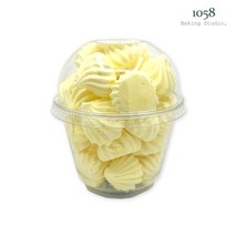 1058베이킹스튜디오 수제 레몬 머랭쿠키 9온스/답례품, 레몬 머랭쿠키 9온스, 1개