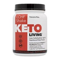 네이처스플러스 LCHF 케토 리빙 로우-카보하이드레이트 하이-팻 뉴트리셔널 셰이크 파우더, 초콜릿 (Chocolate), 3개