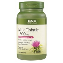 GNC 지앤씨 밀크씨슬 추출 1300mg 실리마린 650mg 120정, 1개