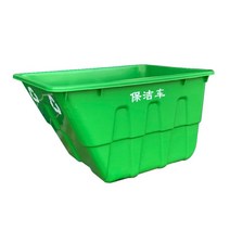 대형 이동식 쓰레기통 청소트럭 리어카 400 휴지통 야외 플라스틱, 04.그린 배럴