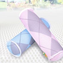 매쉬 원통형 목베개 바디필로우 미니 통풍 아이스 배게 매쉬원, 핑크