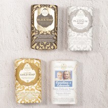 네스티단테 프리미엄 블랙 골드 백금 베이비솝 이탈리아 천연 향수 수제비누 250g, 캐롤리나 베이비 250g