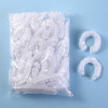 미용 파마 염색 방수 비닐캡 100P 투명 주방 위생캡 100P, 10개