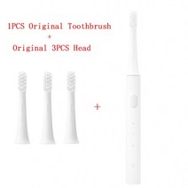 샤오미 Mijia T100 소닉 전동 칫솔 성인 초음파 자동 칫솔 USB 충전식 방수 칫솔 샤미, 3PCS 브러시 헤드 추가