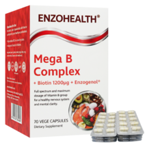 엔조헬스 비타민B 컴플렉스 비오틴 메가B콤플렉스 엔조제놀 70베지캡슐 // (1개/단일상품)