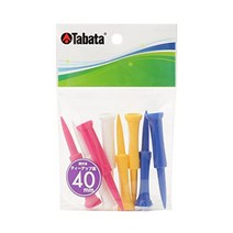 [일본 직구] 골프용품 tabata gv0467 어 플라스틱 좋은 어 엑스트라 롱 40mm(1.6인치) 8개들이 팩 골프티 티
