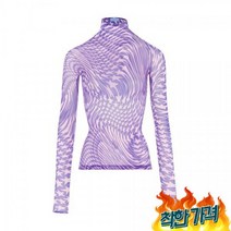 뮈글러 프린트 메시 탑 MUGK7GPUR 42716, STAR_ULTRAVIOLET_PINK, 46(FR)