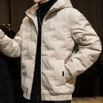 남자 아이보리 겨울자켓 고등학생 케주얼 경량숏패딩 겨울점퍼
