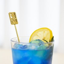 하이볼머들러 스틱 칵테일스푼 커피젓는거 롱머들러, 골드, 사각