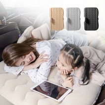 로아리빙 차박 에어 매트 캠핑 트렁크 차량용 휴대용 매트릭스 침대, 베이지