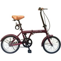 일본 AIJYU CYCLE 자전거 접이식 자전거 16 인치 미니 벨로, 보르도