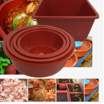 가정용 업소용 김장용대야 빨간고무다라이 배추절임통 김장 고무 대야 다라, 1개