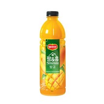 칠성 델몬트 팜앤홈 망고 과일주스 음료수 사무실 탕비실 1.2L 6본 1세트, 34세트