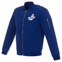 MLB 로스엔젤러스 다저스 Lightweight Nylon 봄버 자켓 Blue 빈티지 Logo