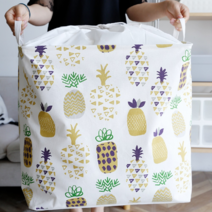 방수 접이식 패브릭 빨래바구니 수거함 세탁바구니 분리수거함 100L 대용량, 아이보리, 대