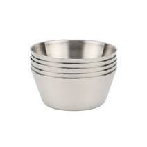 국산 스텐 무광 민자 소스볼 5P, 상세설명 참조, 없음