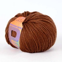 [앵콜스] 피카소울실 6ply (낱개) 뜨개실 털실, 18 브라운 (30g)