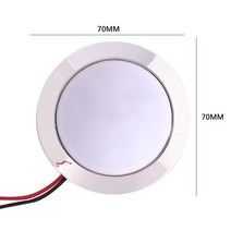 RV파트 캠핑카파트 캠핑카 1.8w led 돔 독서 램프 천장 조명 자동 led 돔 램프 rv 해양 자동차 인테리어 지붕 천장 조명, 따뜻한 빛