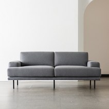 바튼 [바튼]우디 2.5인 소파_파이버가드 이지클린, 웜 그레이/블랙