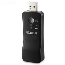 새로운 범용 무선 tv 네트워크 wifi 어댑터 wps 300mbps wi-fi 리피터 rj-45 네트워크 케이블 samsung lg sony hdtv