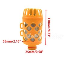 에버스패커 캠핑환풍기 리니어액추에이터 텐트환풍기 자동차 에어 디젤 주차 히터 흡기 필터 소음기 ABS 트럭 VAN 캠핑카 Eberspacher Webasto Dometic에 적합, 2.Orange