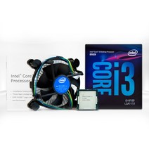 (INTEL 코어8세대 i3-8100 정품박스 (커피레이크/3.6GHz/6MB/쿨러포함) 세대/코어/정품박스/커피레이크/쿨러포함, 단일 모델명/품번