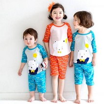 배냇베이비 7부 해피니스 실내복-아바드, 사이즈:L / 색상:블루