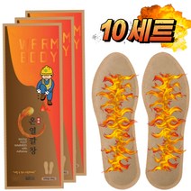 신발 발 핫팩 발열깔창 군입대준비물 군대 선물 발뜨 열선깔창 온열깔창 용품 파는곳 10매, 여성용X10세트