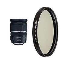 캐논 EF-S 17-55mm f 2.8 IS DSLR 카메라용 USM 블랙 1242B00, w/ Polarizer